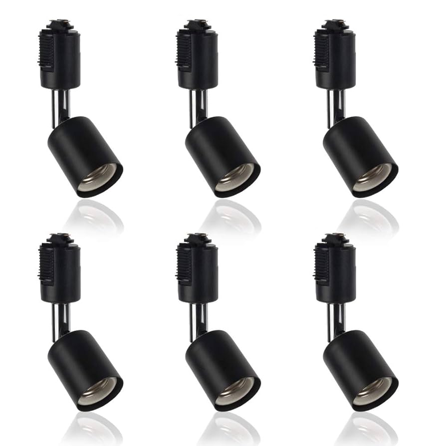 ☆ ライティングバー用　電球なし E26口金 照明器具 ブラック 2個セット Amazon | xydled ライティングバー用スポットライト E26口金